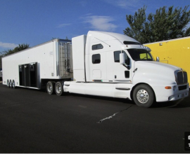 1998 KW T-2000 + GOLD RUSH 3-CAR TRANSPORTER WITH LIVING QUARTERS — TURNKEY HAULER PACKAGE