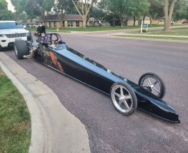 2009 M&M 242 SWINGARM DRAGSTER – 6.00 CERT ROLLER OR TURNKEY GLIDE OPTION