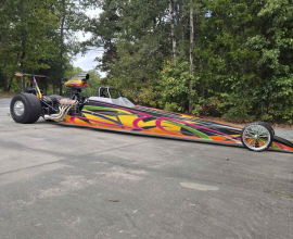 2018 ELITE 245” 4-LINK CARBON TOP DRAGSTER – APD 655 9° DRY SUMP – PDRA PROVEN