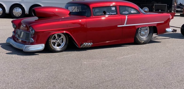 1955 CHEVROLET BEL-AIR RACE ROLLER – JERRY BICKEL BUILT, MMO 3-SPEED, FULL FLOATER