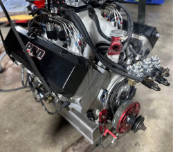 ALL ALUMINUM 632CI BIG CHIEF BIG BLOCK CHEVY NITROUS ENGINE – CARB TO PAN, RACE READY